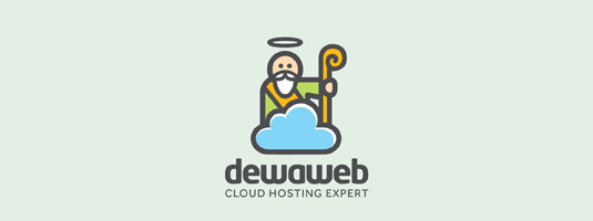 Logo Dewaweb cloud hosting partner square light background