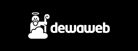 Logo dewaweb horizontal dark background