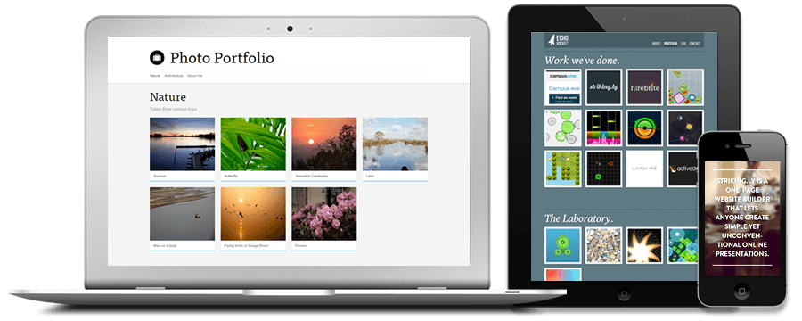 Sample devices to test responsiveness of a website
