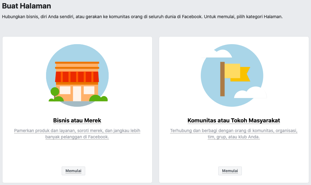 cara membuat iklan di facebook buat halaman