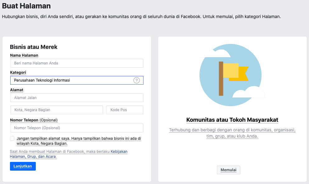 cara membuat iklan di facebook buat halaman 2