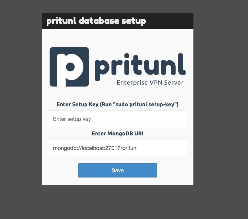 pritunl install key pritunl install key