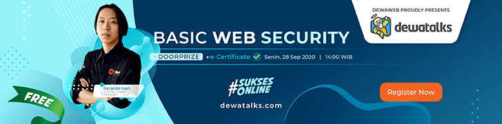 Daftar dan tonton webinar Dewatalks