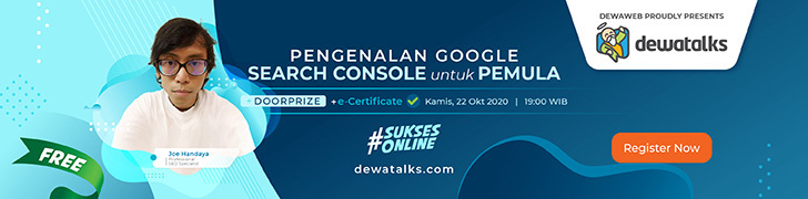 Daftar dan tonton webinar Dewatalks