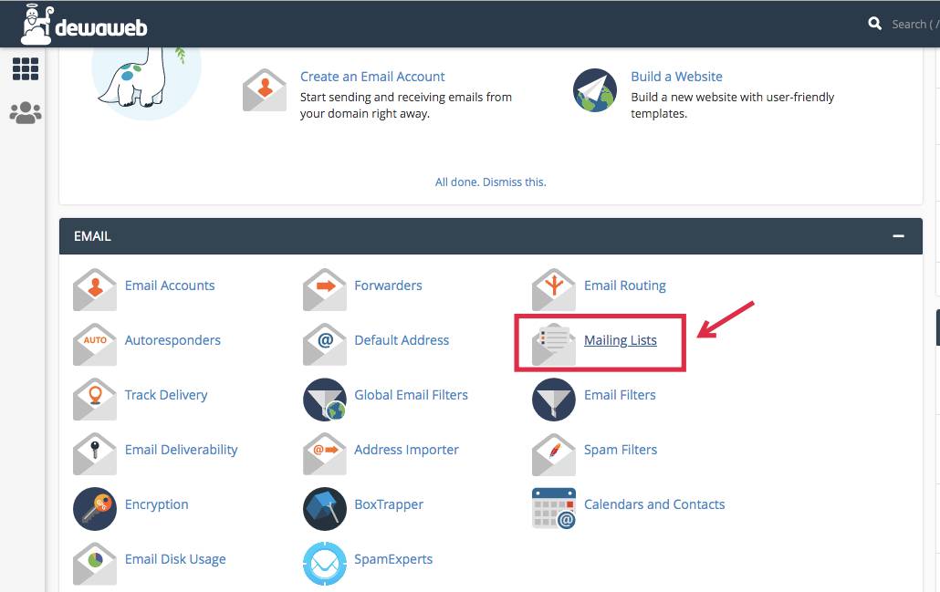 mailing list adalah - cara membuat pilih opsi mailing list