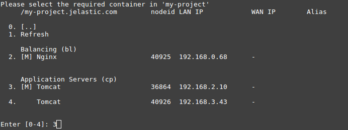 container list
